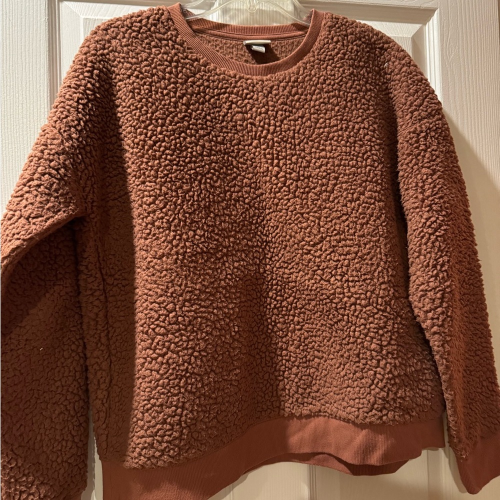 EUC A New Day for Target Fuzzy Teddy Sweatshirt Sweater